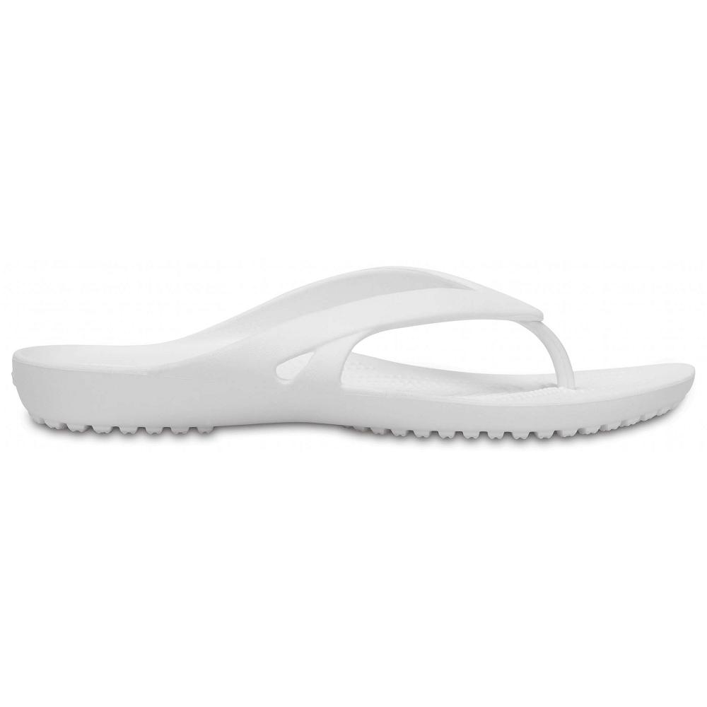 White Women's Crocs Kadee II Flip Sandals | NZ 0525TCEV